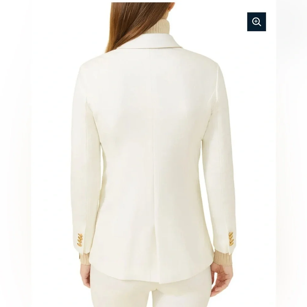 J. McLaughlin Marlowe Women's Blazer, white, size 0 - Picture 2 of 14